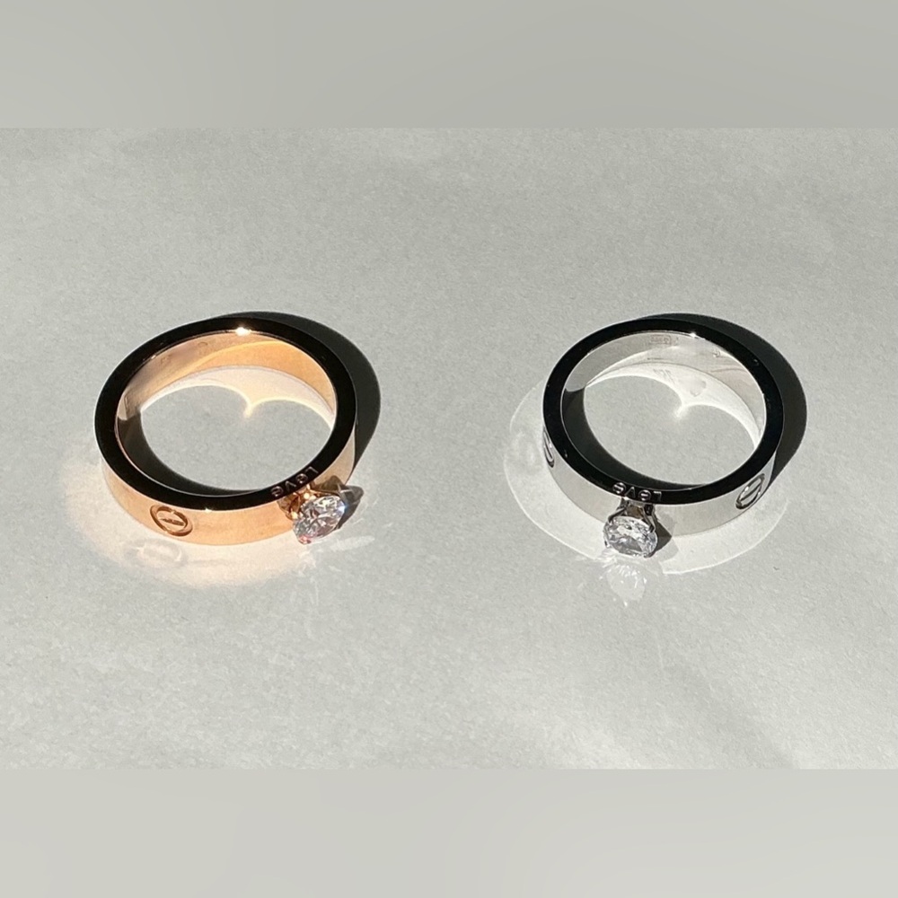 Love Solitaire Ring